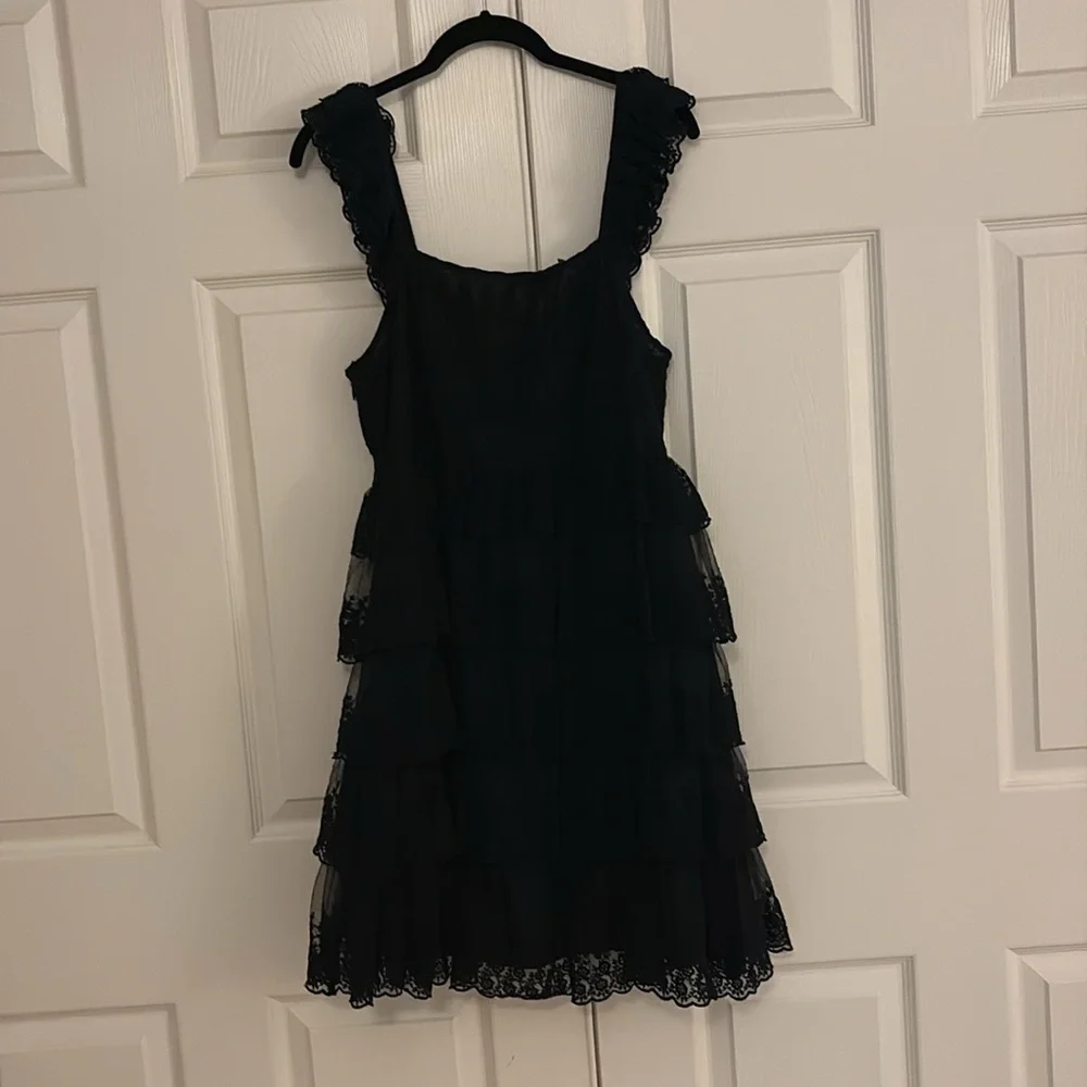 LoveShackFancy NWT Federica Black Dress 12 - Picture 5 of 5